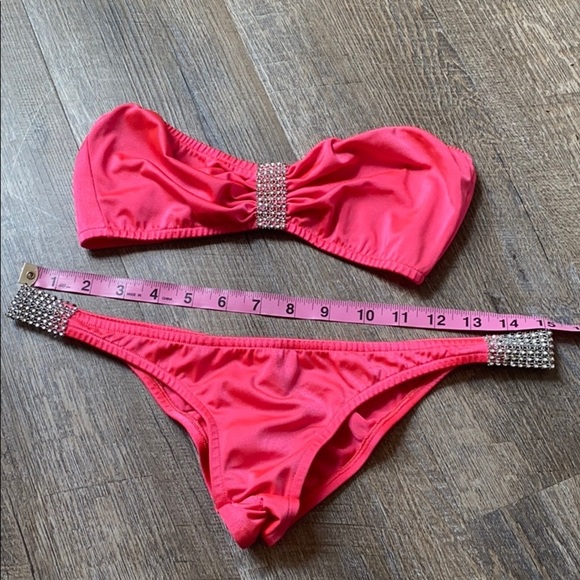 Small Pink Rhinestone Bikini EDM - Picture 9 of 12